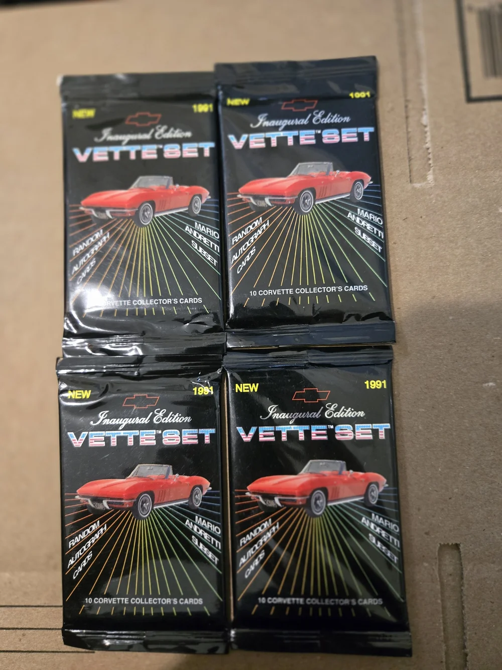 Inaugural Edition Vette Set Trading Cards - Red Corvette (1991)